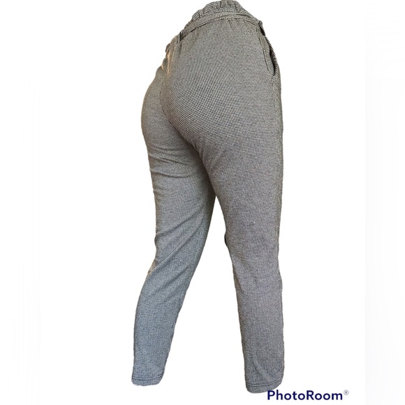 Ambiance Micro Black and White Checkered Pants - Picture 4 of 4